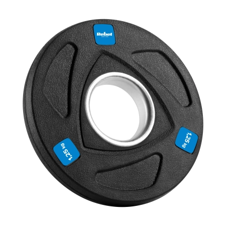 Obciążenie żeliwne olimpijskie gumowane zestaw 4x1.25kg, otwór 51mm , REBEL ACTIVE