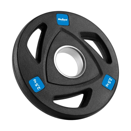 Obciążenie żeliwne olimpijskie gumowane zestaw 4x2.5kg, otwór 51mm , REBEL ACTIVE