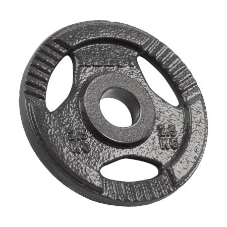 Obciążenie żeliwne olimpijskie zestaw 4x2.5kg, otwór 51mm, talerz z uchwytami, REBEL ACTIVE