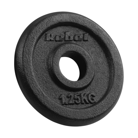 Obciążenie żeliwne zestaw 4x1.25kg, otwór 31mm, talerz klasyczny, REBEL ACTIVE