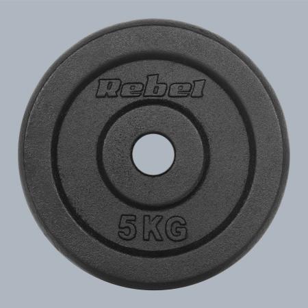 Obciążenie żeliwne zestaw 4x5kg, otwór 31mm, talerz klasyczny, REBEL ACTIVE