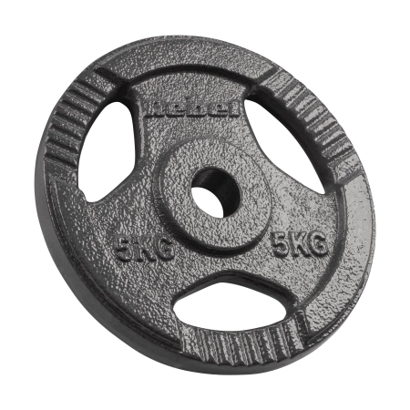 Obciążenie żeliwne zestaw 4x5kg, otwór 31mm, talerz z uchwytami, REBEL ACTIVE