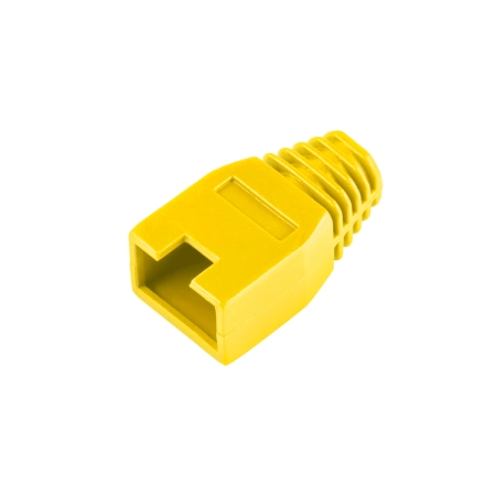 Osłona gumowa wtyku 8p8c RJ45 żółta