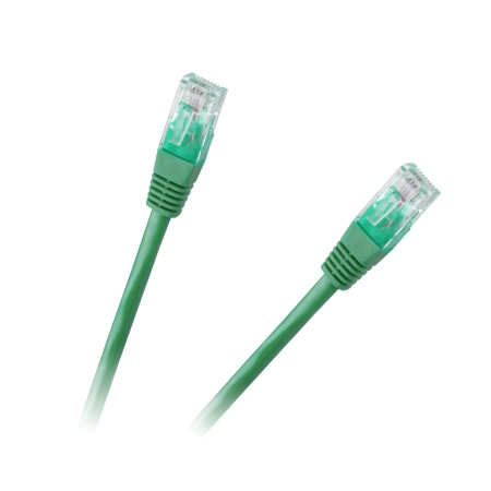Patchcord kabel UTP 8c wtyk-wtyk 1.5m CCA zielony
