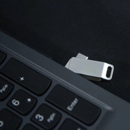 Pendrive Goodram USB + USB C 64GB srebrny