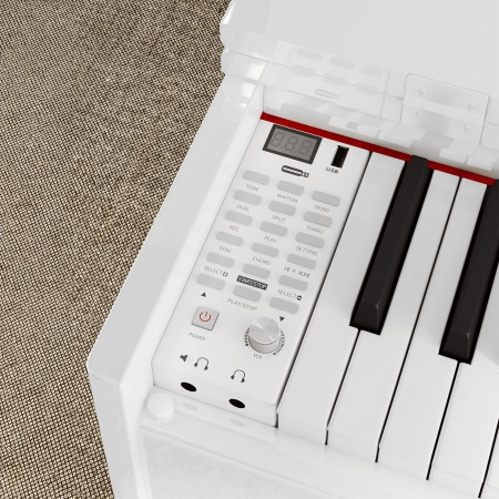 Pianino cyfrowe Kruger&Matz KMDP-135 , kolor biały połysk