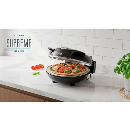 Piec do pizzy TEESA SUPREME, 1200 W, 32 cm , okienko , wyjmowany kamień