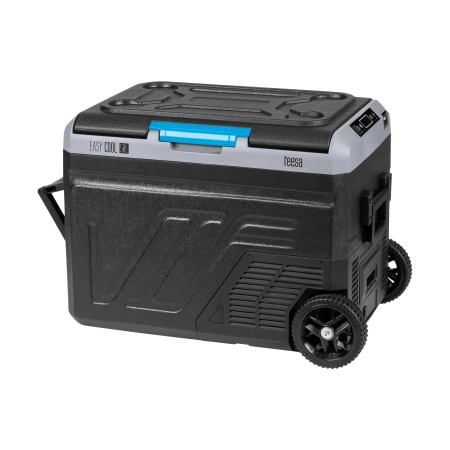 Profesjonalna lodówka turystyczna kompresorowa TEESA z funkcją mrożenia 50L DC12/24 AC 230V, duże koła i solidna rączka , Bluetooth, możliwość zasilan