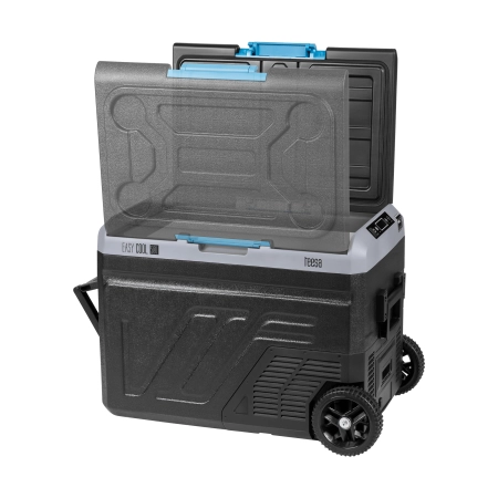 Profesjonalna lodówka turystyczna kompresorowa TEESA z funkcją mrożenia 50L DC12/24 AC 230V, duże koła i solidna rączka , Bluetooth, możliwość zasilan
