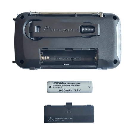 Radio alarmowe Midland ER100 z akumulatorem 2600mAh