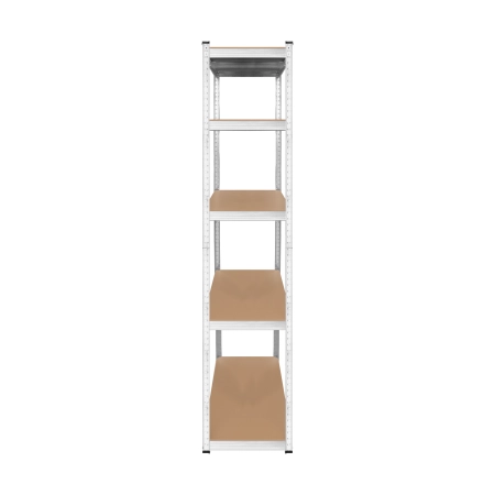 Regał metalowy magazynowy 205x120x45 srebrny Rebel