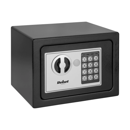 Sejf domowy elektroniczny na kod PIN i klucz – sejf na pieniądze i dokumenty Rebel RB-7000