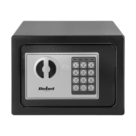 Sejf domowy elektroniczny na kod PIN i klucz – sejf na pieniądze i dokumenty Rebel RB-7000