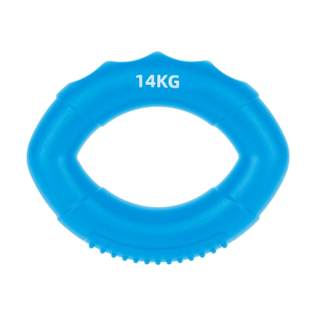 Silikonowy ściskacz do rąk do rehabilitacji rąk, 0 - 14 kg , niebieski , REBEL ACTIVE