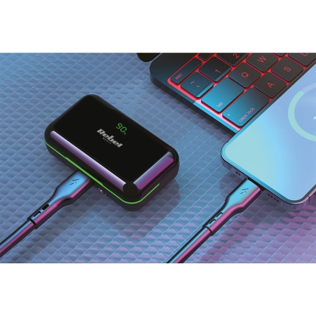 Słuchawki bezprzewodowe dokanałowe z powerbank Rebel SN-E10