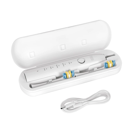 Soniczna szczoteczka do zębów TEESA SONIC 2 biała,  5 trybów pracy, etui podróżne , USB typ C