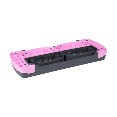 Step do aerobiku i ćwiczeń fitness, 3 stopnie, 78cm, szaro-fioletowy, REBEL ACTIVE