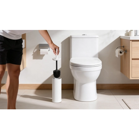 Szczotka do WC (biała)
