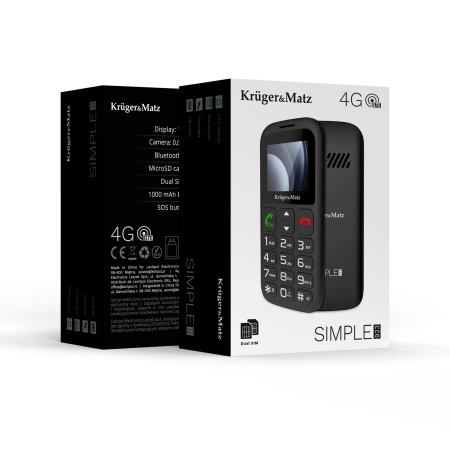Telefon GSM dla seniora Kruger&Matz Simple 923 4G