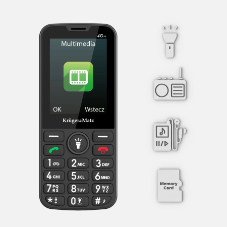 Telefon GSM dla seniora Kruger&Matz Simple 924 4G
