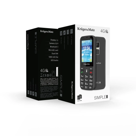 Telefon GSM dla seniora Kruger&Matz Simple 924 4G