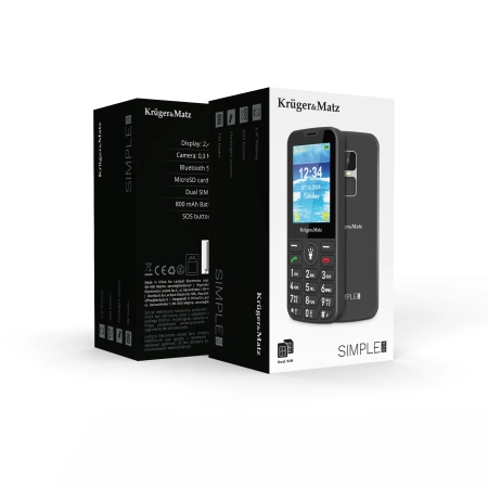 Telefon GSM dla seniora Kruger&Matz Simple 924