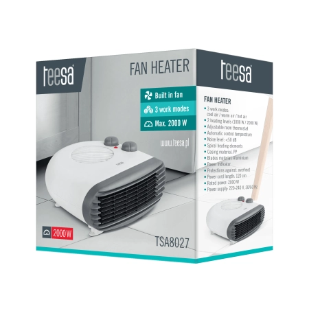 Termowentylator  Teesa  (1000 W,  2000 W)