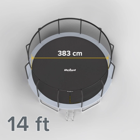 Trampolina Rebel Active PRO 14ft/427 cm, siatka, drabinka