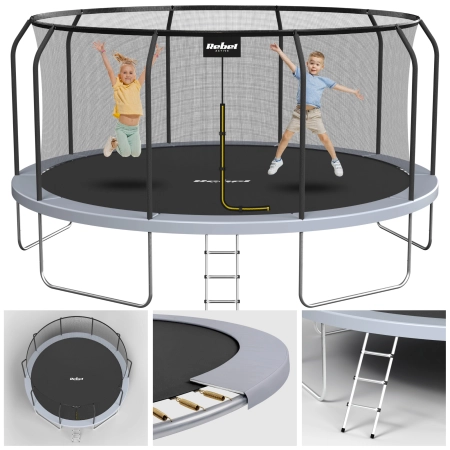 Trampolina Rebel Active PRO 15ft/457 cm, siatka, drabinka