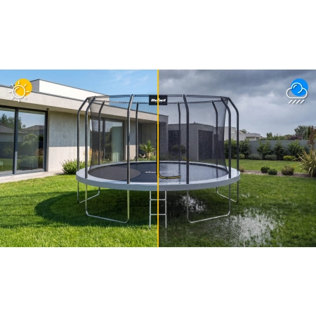 Trampolina Rebel Active PRO 8ft/244 cm, siatka, drabinka