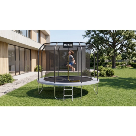 Trampolina Rebel Active PRO 8ft/244 cm, siatka, drabinka