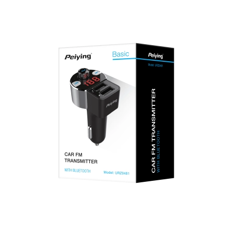 Transmiter samochodowy z funkcją  bluetooth (2 gniazda USB)