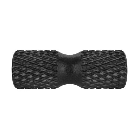 Wałek do masażu z wypustkami, roller 15x42cm, kolor czarny, materiał EPP,  REBEL AVTIVE