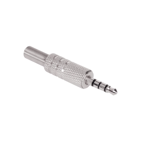 Wtyk Jack 3.5  metalowy czteropolowy