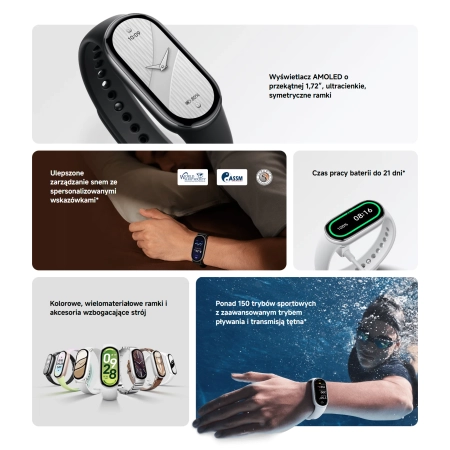 Xiaomi Smart Band 10 Czarny AMOLED 1.72