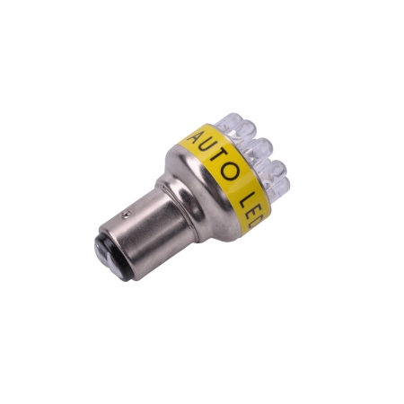 Żarówka samochodowa 12V S-25-12LED-1157 żółta