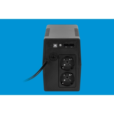 Zasilacz awaryjny komputerowy UPS REBEL model Nanopower Plus 650 ( offline, 650VA / 360W , 230 V , 50Hz , LCD , USB , RJ45 )