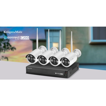 Zestaw do monitoringu WiFi Kruger&Matz Connect C200 Tuya WiFi 6