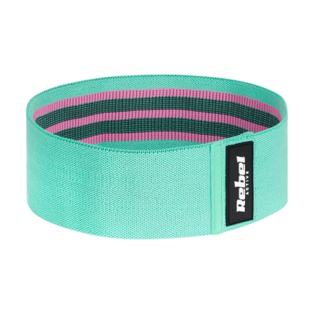 Zestaw gum do ćwiczeń materiałowy - Mini Band M, 27-55 kg, 3 gumy materiałowe, REBEL ACTIVE