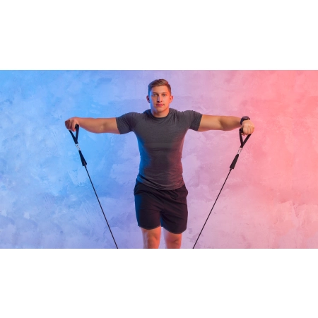 Zestaw gum oporowych do ćwiczeń  - Power Tube Set , 5-80 kg, 5 gumy,  REBEL ACTIVE