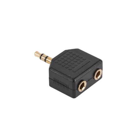 Złącze Jack 3.5/2x3.5 złote NH552
