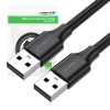 Kabel UGREEN US102 USB-A-USB-A 1m (czarny)