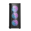 Obudowa komputerowa DARKFLASH DK352 Plus + 4 wentylatory (czarna)