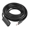 Kabel UGREEN USB-A-USB-A 10m USB 2.0 aktywny (czarny)