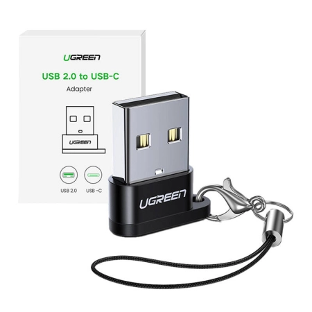 Adapter UGREEN US280 USB-C-USB-A 2.0 (czarny)