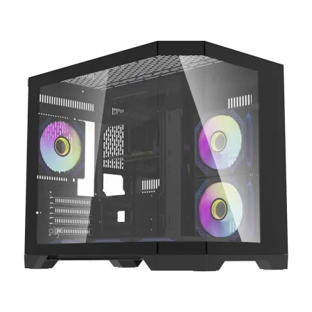 Obudowa komputerowa DARKFLASH FT418 + 6 wentylatorów ARGB (czarna)