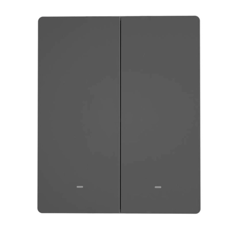 Włącznik światła SONOFF M5-2C-80 Matter over WiFi 2-kanałowy (grafitowy)