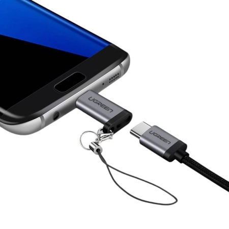 Adapter UGREEN US282 USB-C-micro USB (szary)