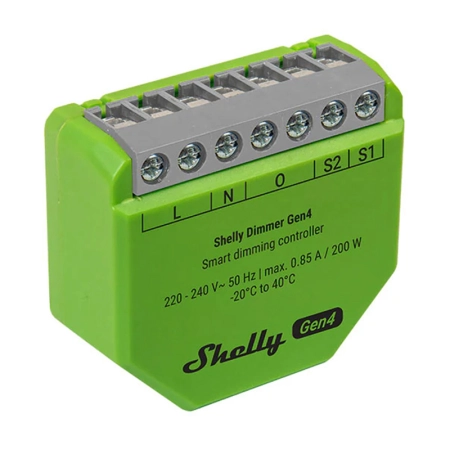Inteligentny ściemniacz Shelly Dimmer Gen4 Zigbee/Matter
