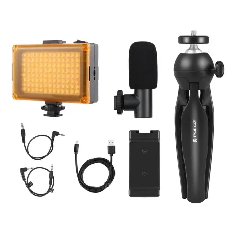 Statyw PULUZ PKT3132B z lampą LED i mikrofonem